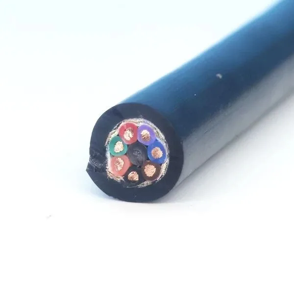 7-Core 20AWG (0.5 mm²) Underwater Power and Control Cable, PUR Sheath