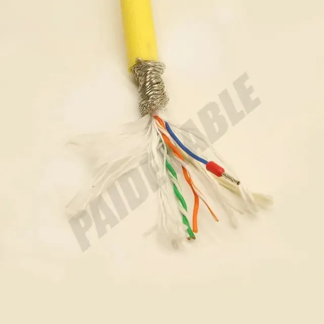 PDK81601-2×2×24AWG+24AWG Neutrally Buoyant ROV Cable, 50kg, Foamed TPU