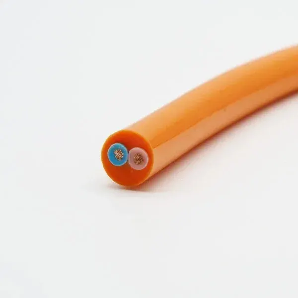 2 Core 1.5 mm² (16AWG) Underwater Power Cable, PUR Sheath, OD 8.2 mm