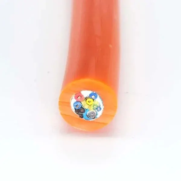 Underwater Camera Cable 75Ω Coax + 14AWG + TPU Jacket, 150kg