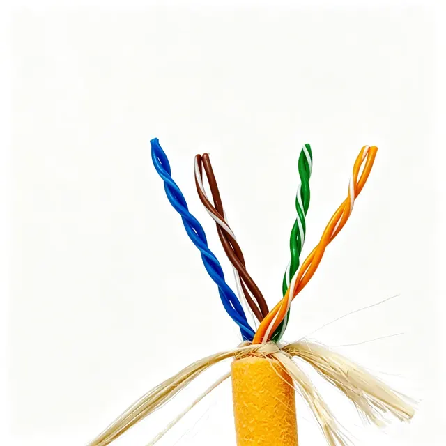 Single-Layer Neutrally Buoyant Cable 4x2x26AWG, Foamed TPU Sheath, 7.8 mm