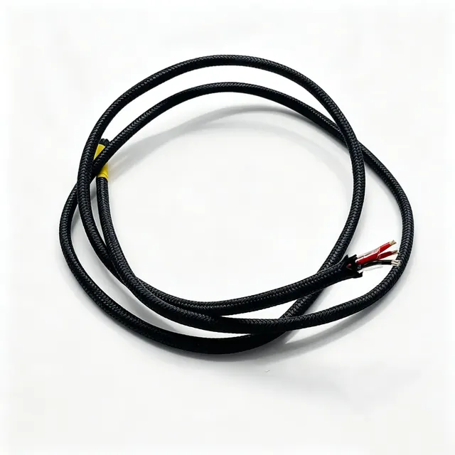 Tethered Drone Cable 4×1.2mm², FEP Insulation, Aramid Braid, 32.3g/m